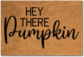 Funny Coir Doormat Hey There Pumpkin Halloween Welcome Mat - Durable