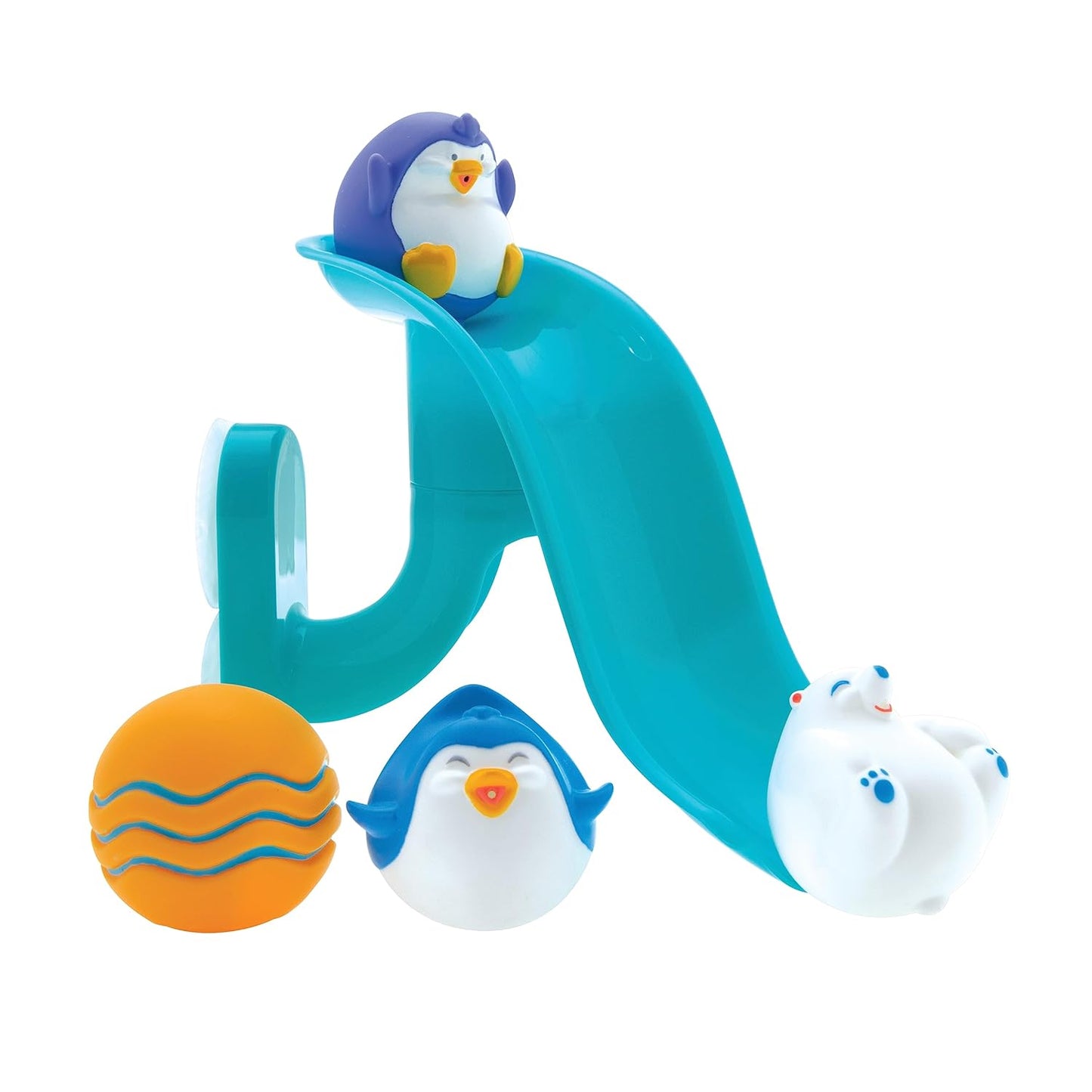 Nuby Penguin Slide Bath Toy Set - Suction Cup Fun!
