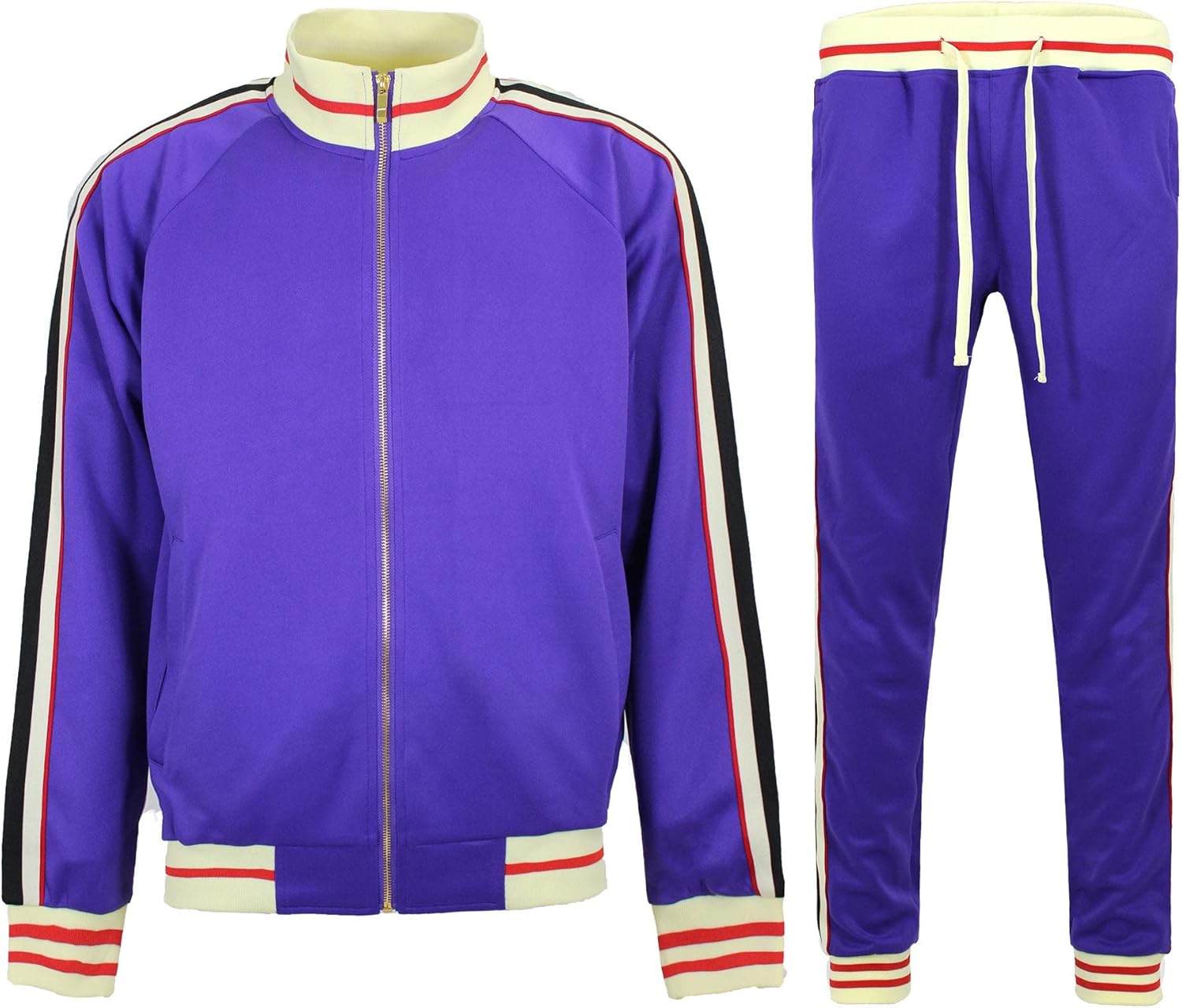 G-Style USA Men's Velour Velvet Tracksuit Sets for Casual Wear