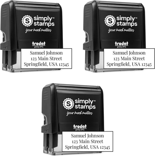 Custom Address Stamp with 20 Font Options for Personalization