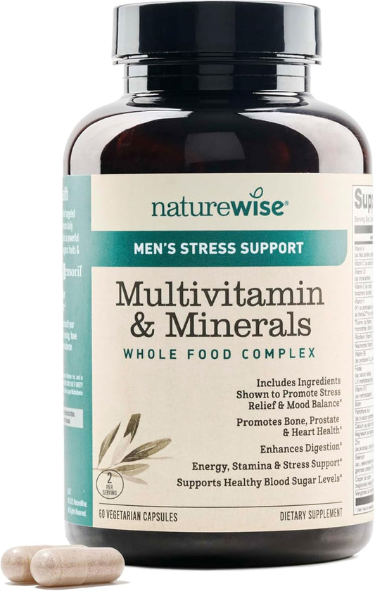 NatureWise Multivitamin for Men with Stress Support and Probiotics