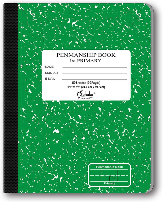 iScholar Grade 1 Composition Notebook - Perfect for Skip Line Writing