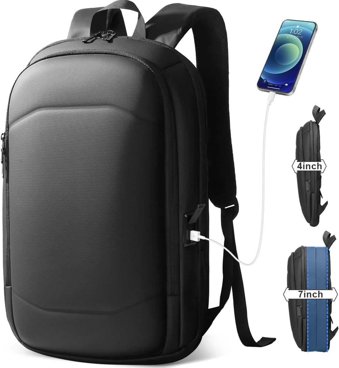 17 Inch Slim Expandable Waterproof Laptop Backpack for Men