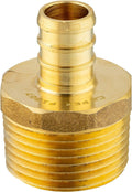 EFIELD Pex 3/4 Inch x 1 Inch NPT Male Adapter Brass Barb Fittings