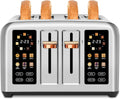 SEEDEEM Toaster 4 Slice Stainless Steel Touch Screen - Smart Dual