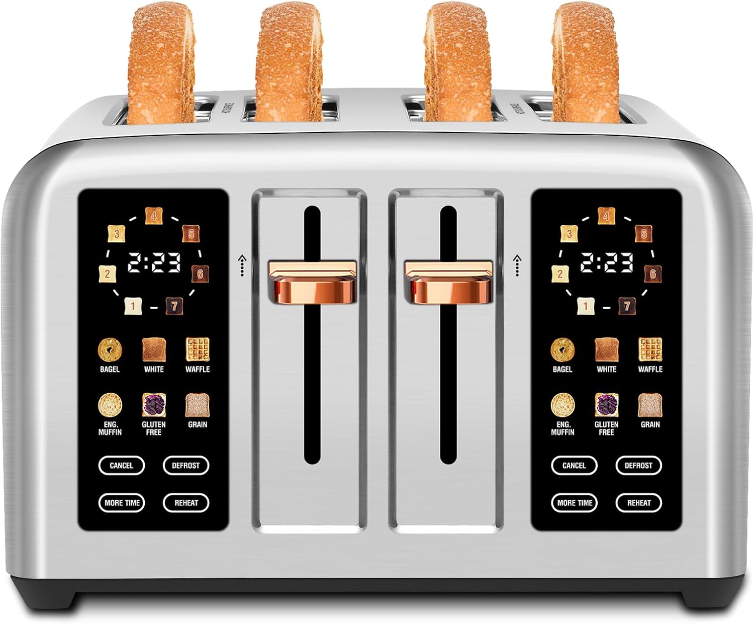 SEEDEEM Toaster 4 Slice with Touch Screen and Dual Control