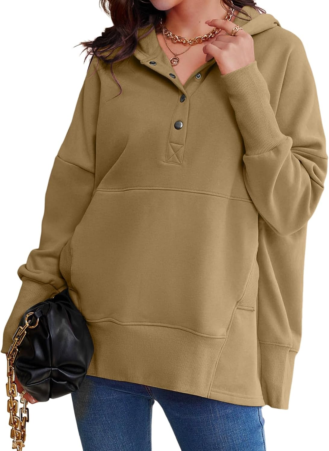 AlvaQ Womens Oversized Sweatshirts for Cozy Winter Style