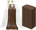 Brown Cheesecloth Table Runner 35 x 120 in 15 Pack - Boho Rustic Decor