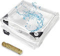 Clear Tarps Heavy Duty Vinyl 6 ft x 8 ft - Clear 14 Mil Tarpaulin