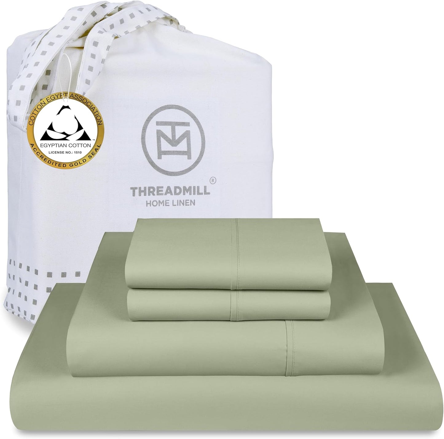 Threadmill Egyptian Cotton King Size Sheets Set for Ultimate Comfort