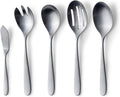 Matte Serving Set 10-Piece Satin Flatware - Modern Matte Elegance