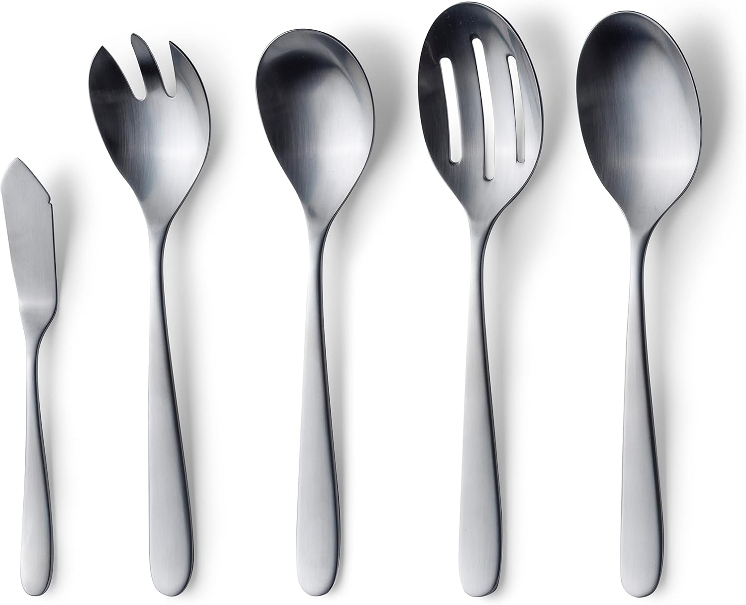 Fidenza Matte Serving Set - 10-Piece Stainless Steel Flatware