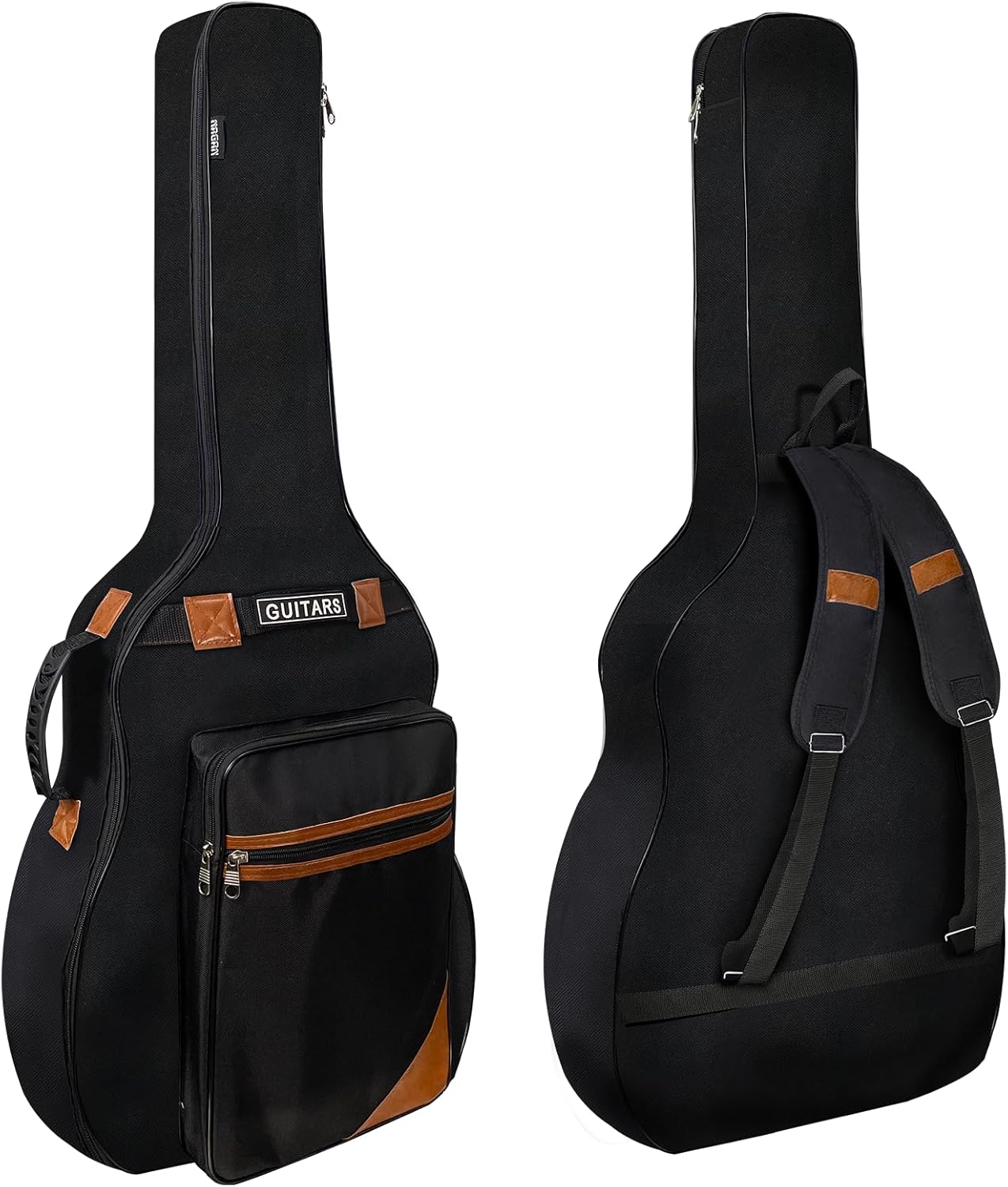 NAGAN Acoustic Guitar Bag with Extra Thick Padding and Straps