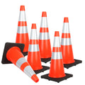 Reliancer 24PCS 28in Traffic Cones for Safety and Visibility
