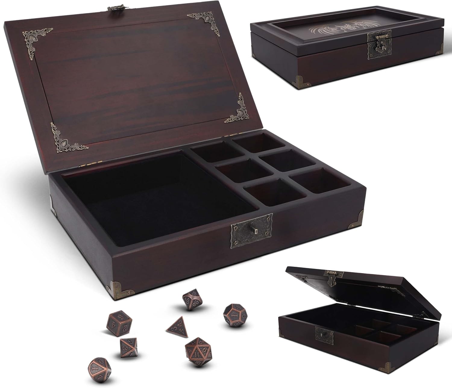 DND Dice Tray 2 in 1 - Ultimate Storage Organizer for RPG Games
