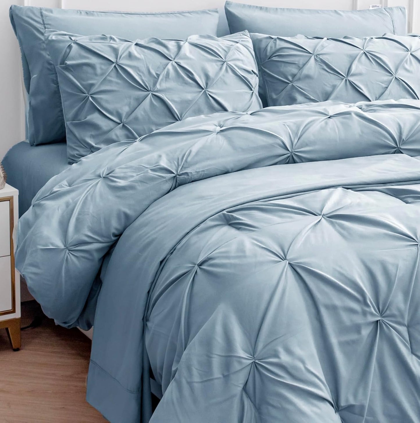 Twin Comforter Set with Sheets - LANE LINEN 5 Piece Bedding