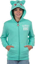 Pokemon Hoodie Kids' Gen 01 Zip-Up 3-D Character Costume