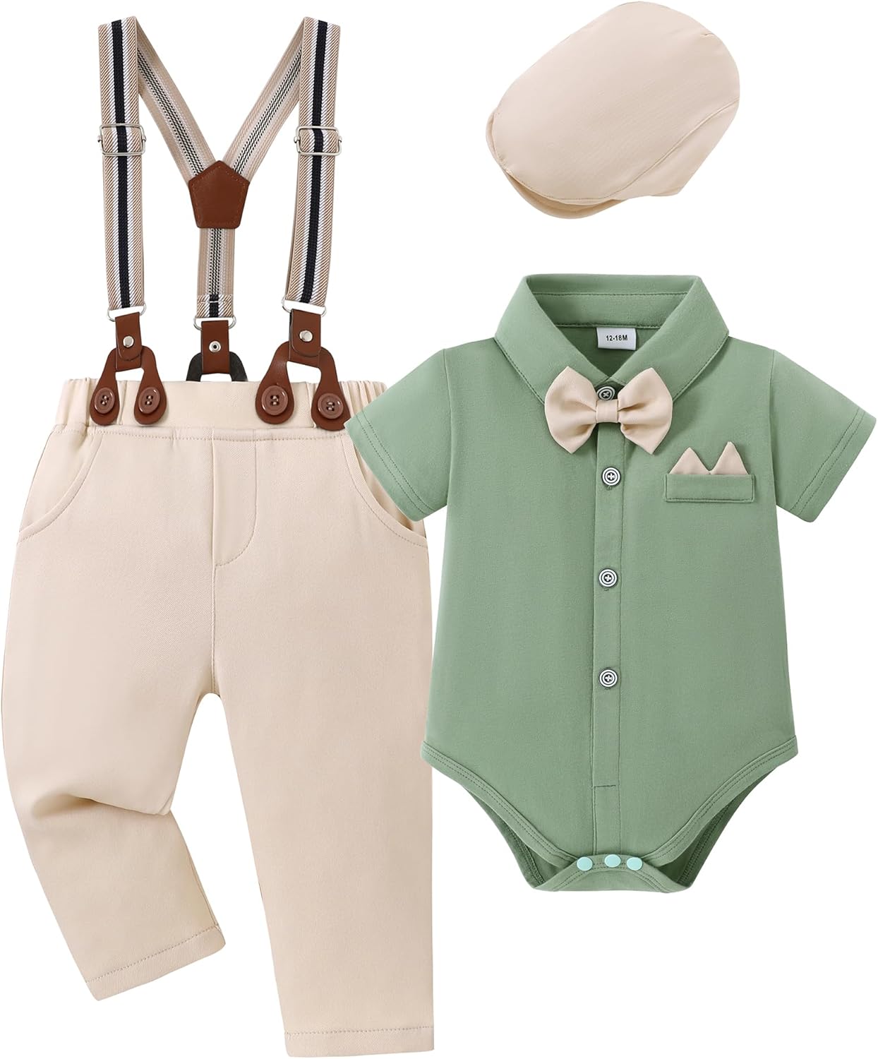 YALLET Baby Boy Clothes Suit for Newborns - Formal Outfit Set
