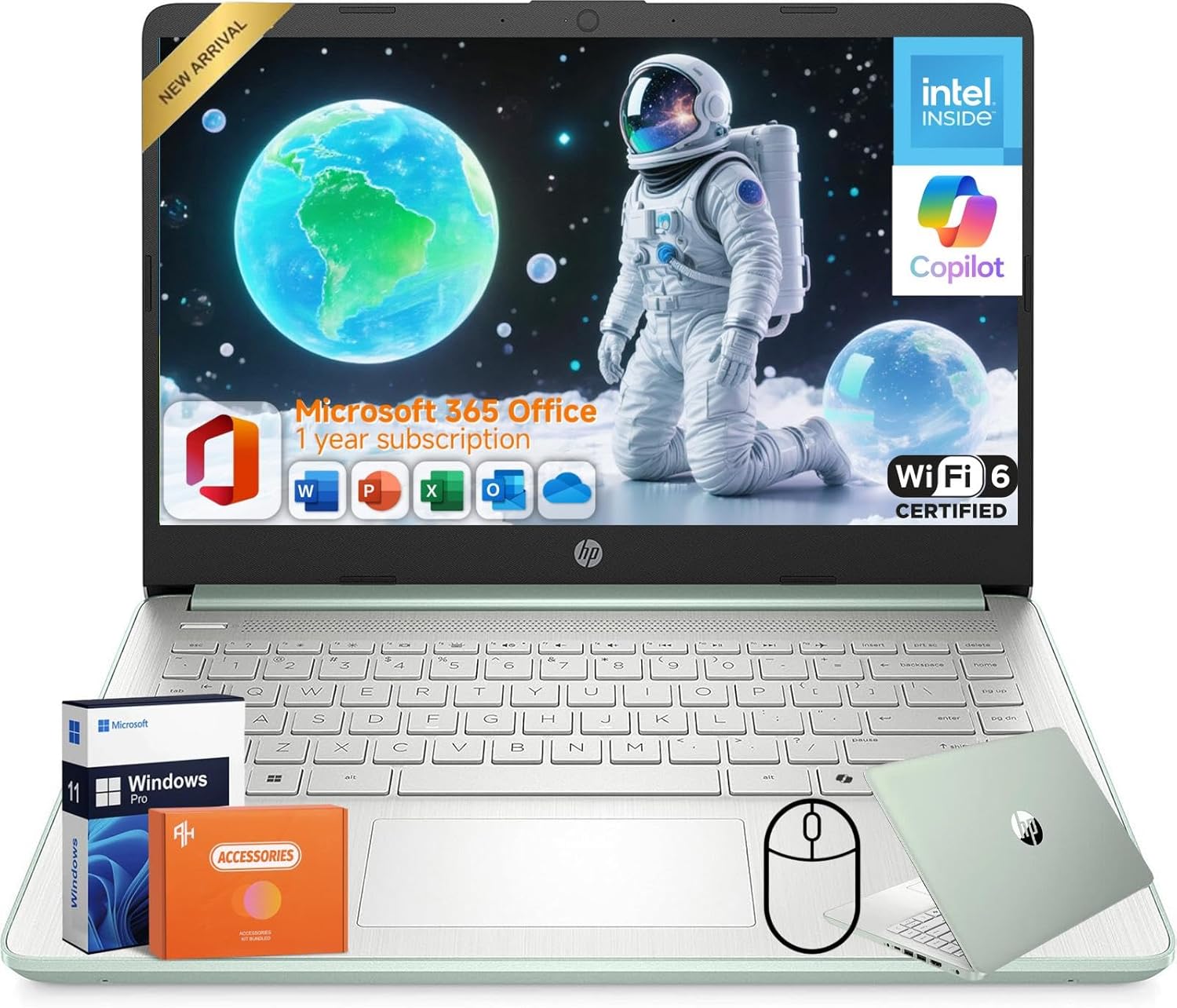 HP 2025 14 inch Business Student Laptop with Intel N150 Processor