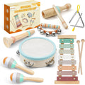 Montessori Musical Instruments Set for Toddlers - Neutral Wooden