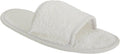 Towel City Classic Unisex Terry Slippers (Open Toe) - Cushioned Rubber