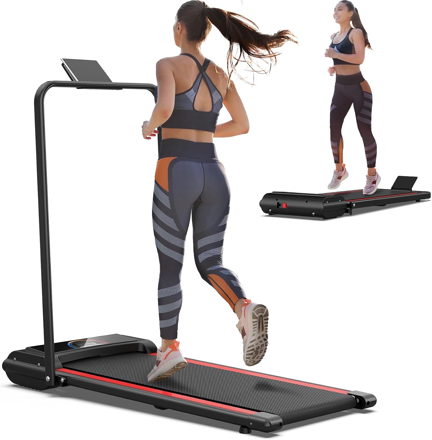 FLIMDER Mini Walking Treadmill - 300 lb Capacity
