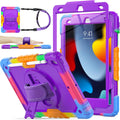 SEYMAC stock Case for iPad 10.2 in - Shockproof with 360 Rotating