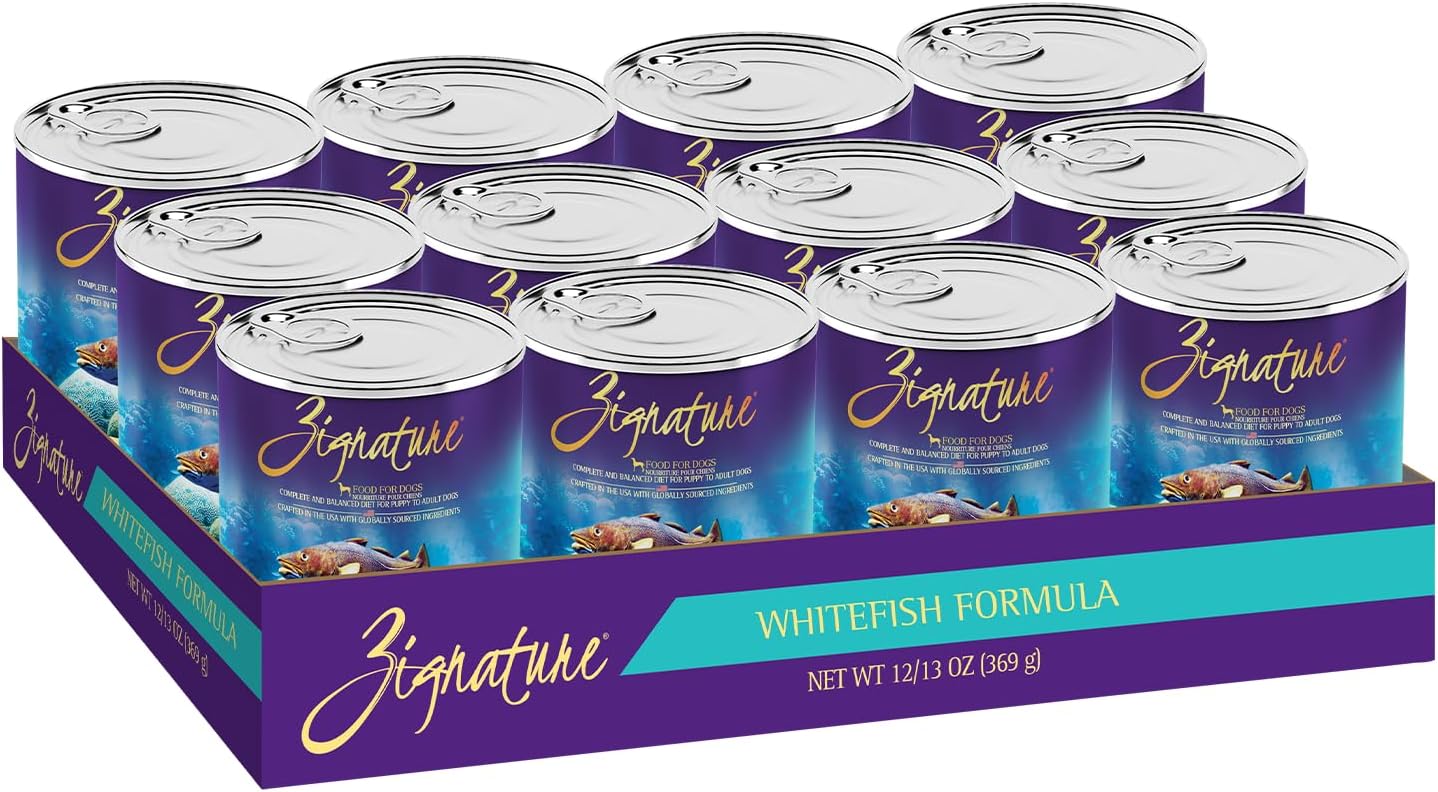 Zignature Whitefish Formula Wet Dog Food for Healthy Pets
