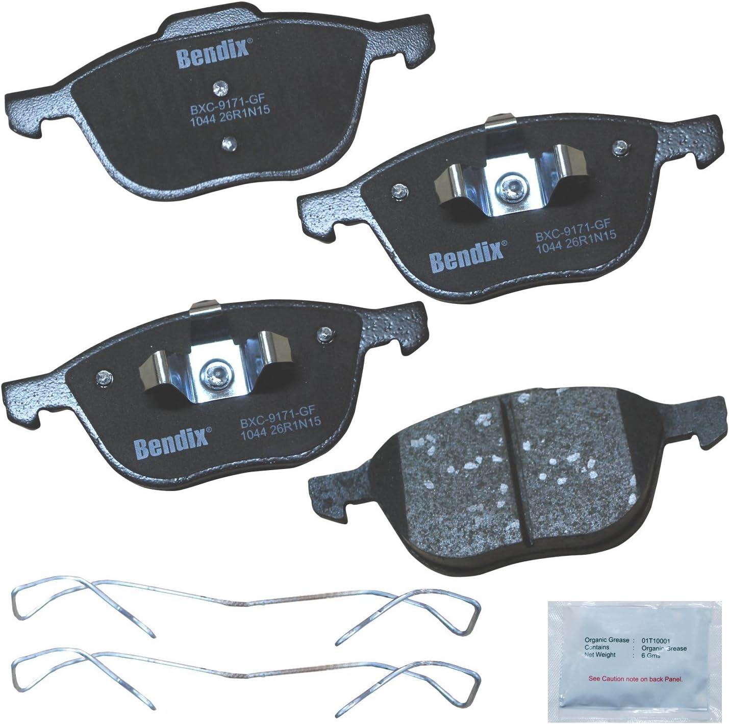 Bendix Priority1 CFC1044 Ceramic Front Brake Pads for Ford Models