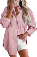 Trendy Women's Denim Button Down Shirt for Casual Fashion