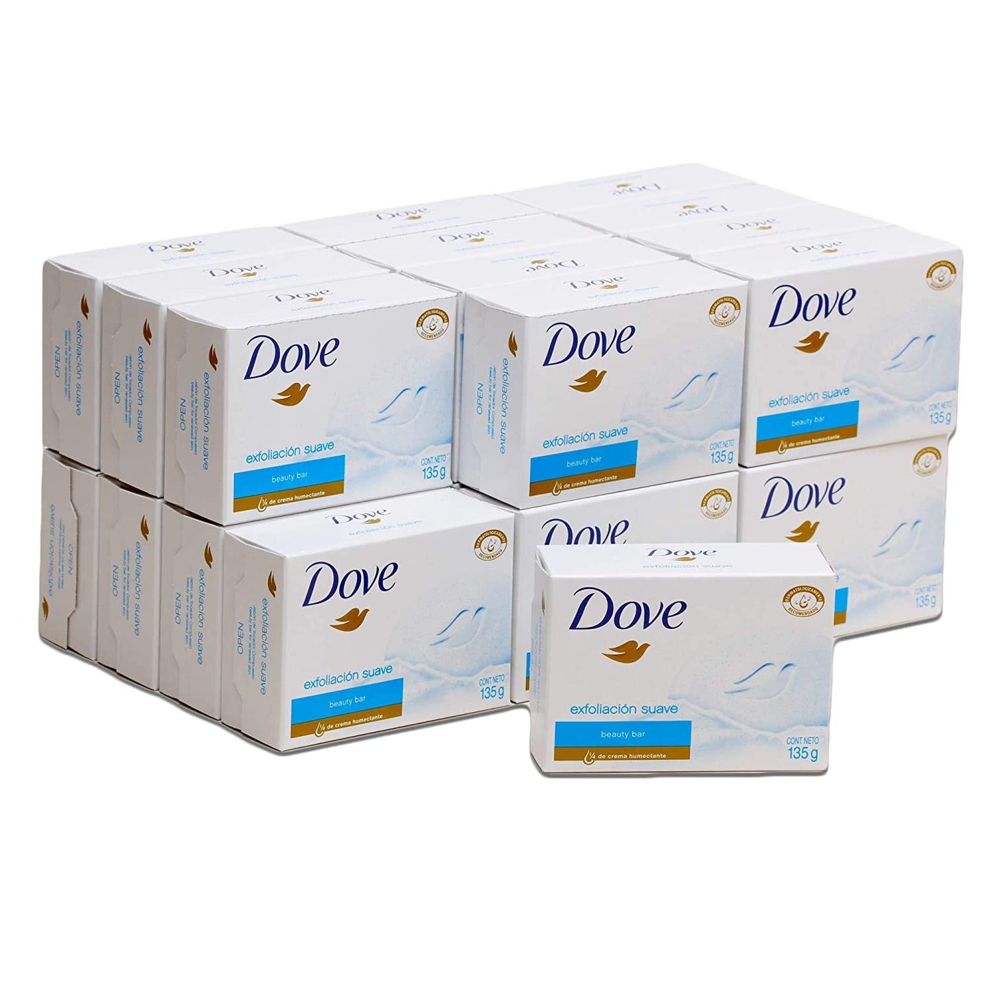 Dove Gentle Exfoliating Moisturizing Clean Body Bar Soap 24 Pack