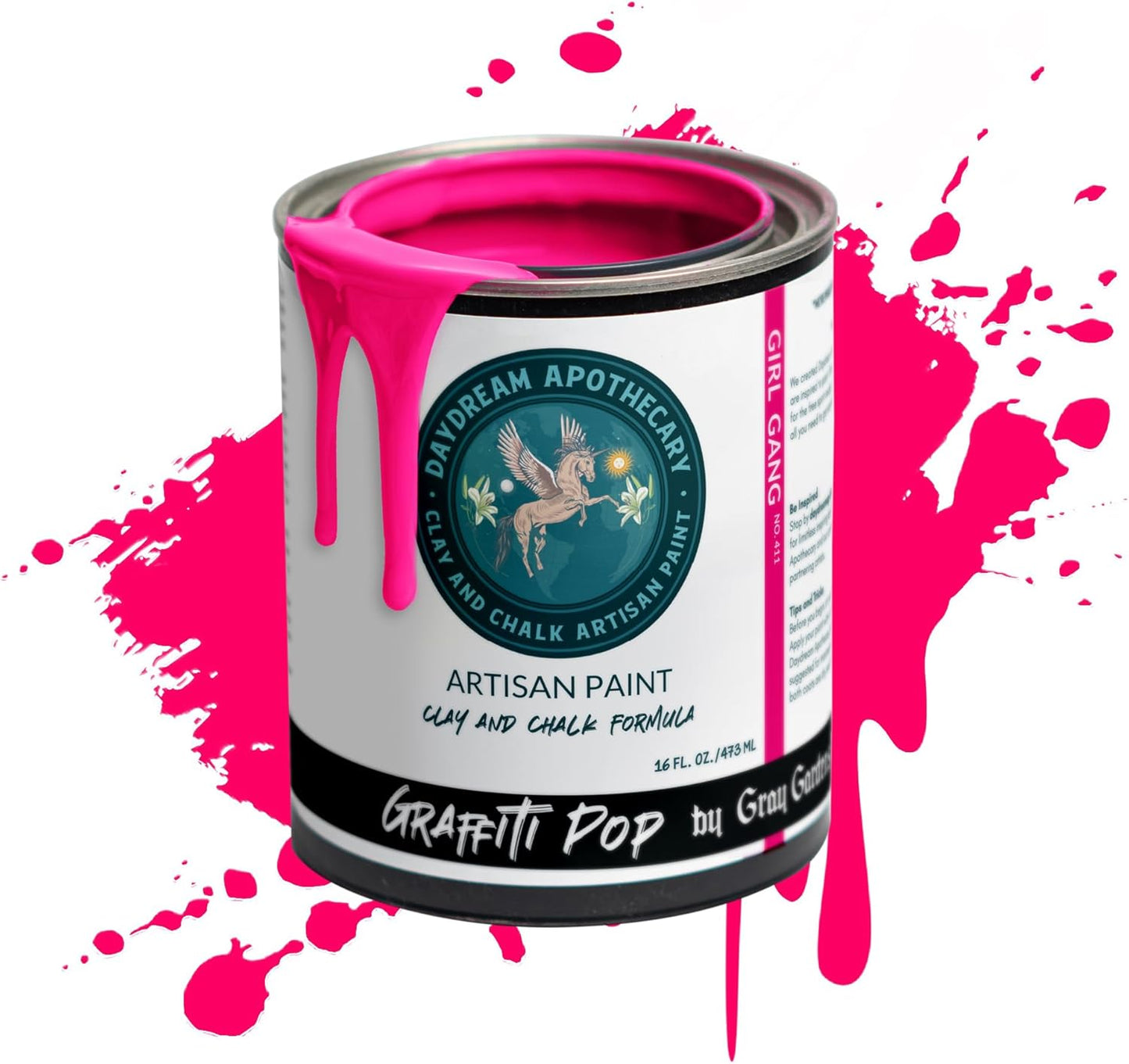 Premium Hot Pink Chalk and Clay Paint for DIY Projects