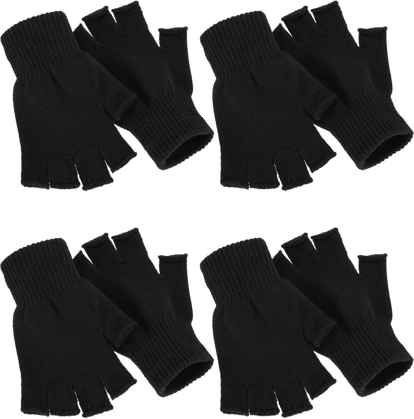 Warm Knitted Fingerless Gloves for Winter