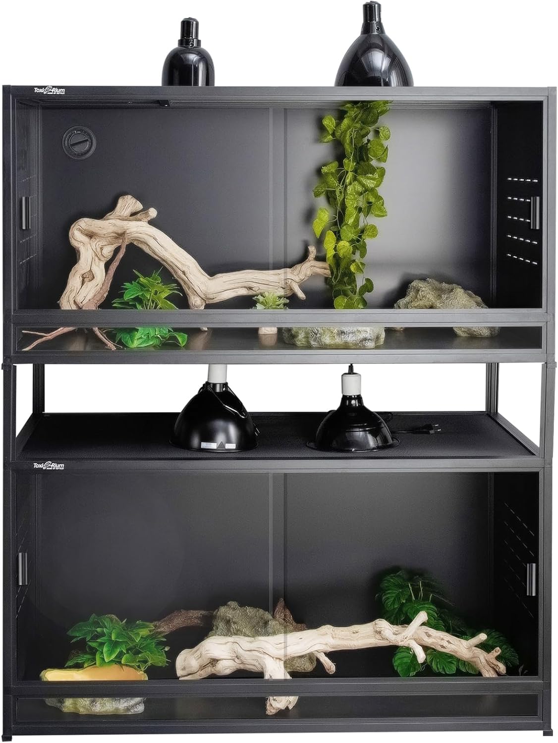 Stackable PVC Reptile Enclosures for Bearded Dragons and Snakes