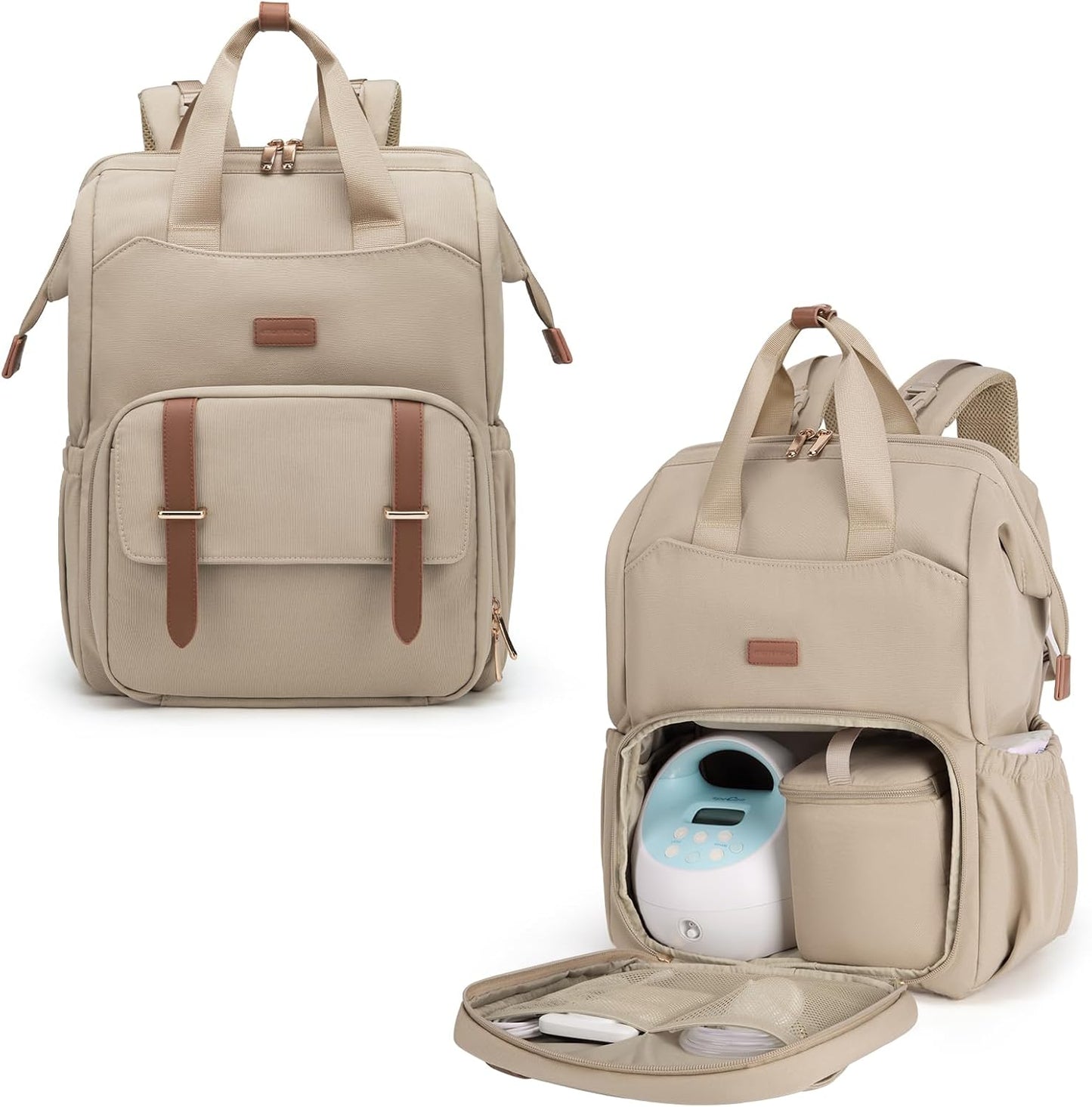 mommore Diaper Bag Backpack for Breast Pumping Moms
