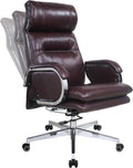 Genuine Leather Modern Executive Chair High-Back - Recline to 150