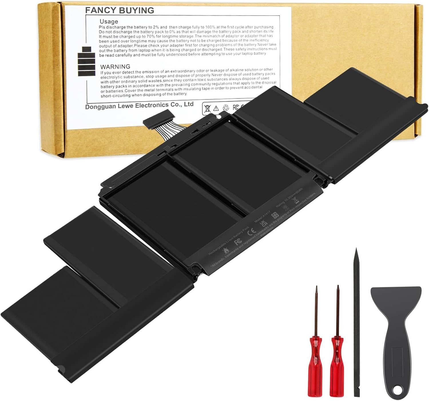 A1417 Laptop Battery Replacement for MacBook Pro 15 inch Retina