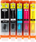 280XL 281XL Refillable Ink Cartridge Set for PIXMA Printers - 5 Pack