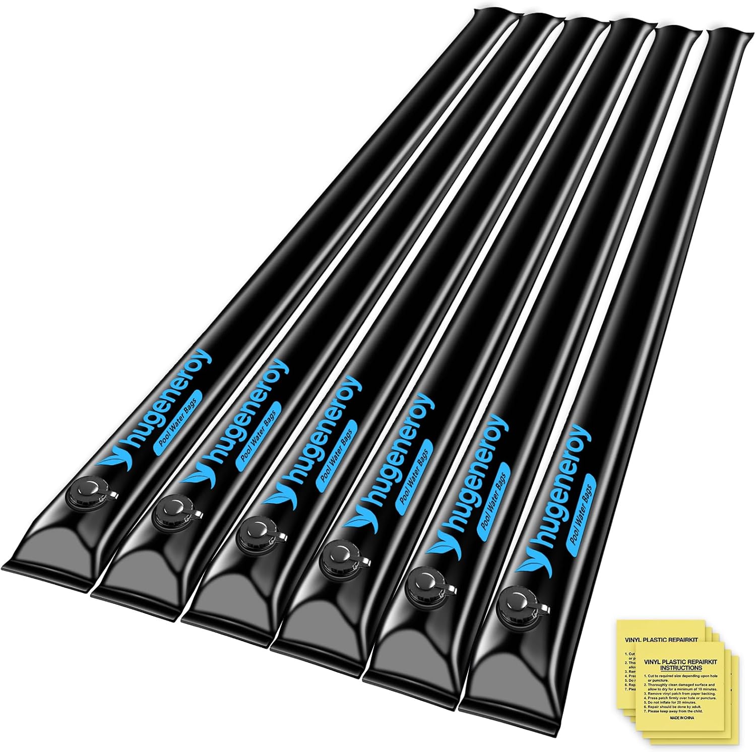 Water Bags for Pool Cover Weights - Durable 10 Ft Tubes