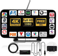2025 TV Antenna for Smart TV 1900+ Miles Range - Indoor/Outdoor 4K HD