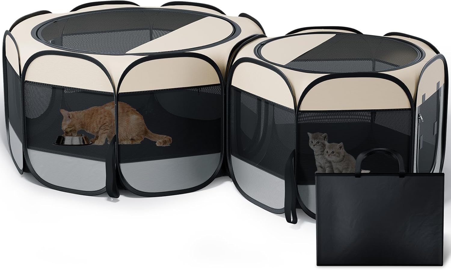 Large Portable Cat Playpen for Indoor and Outdoor Use