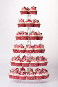 Acrylic Cupcake Stand Tower for Parties and Weddings - 6 Tier Display