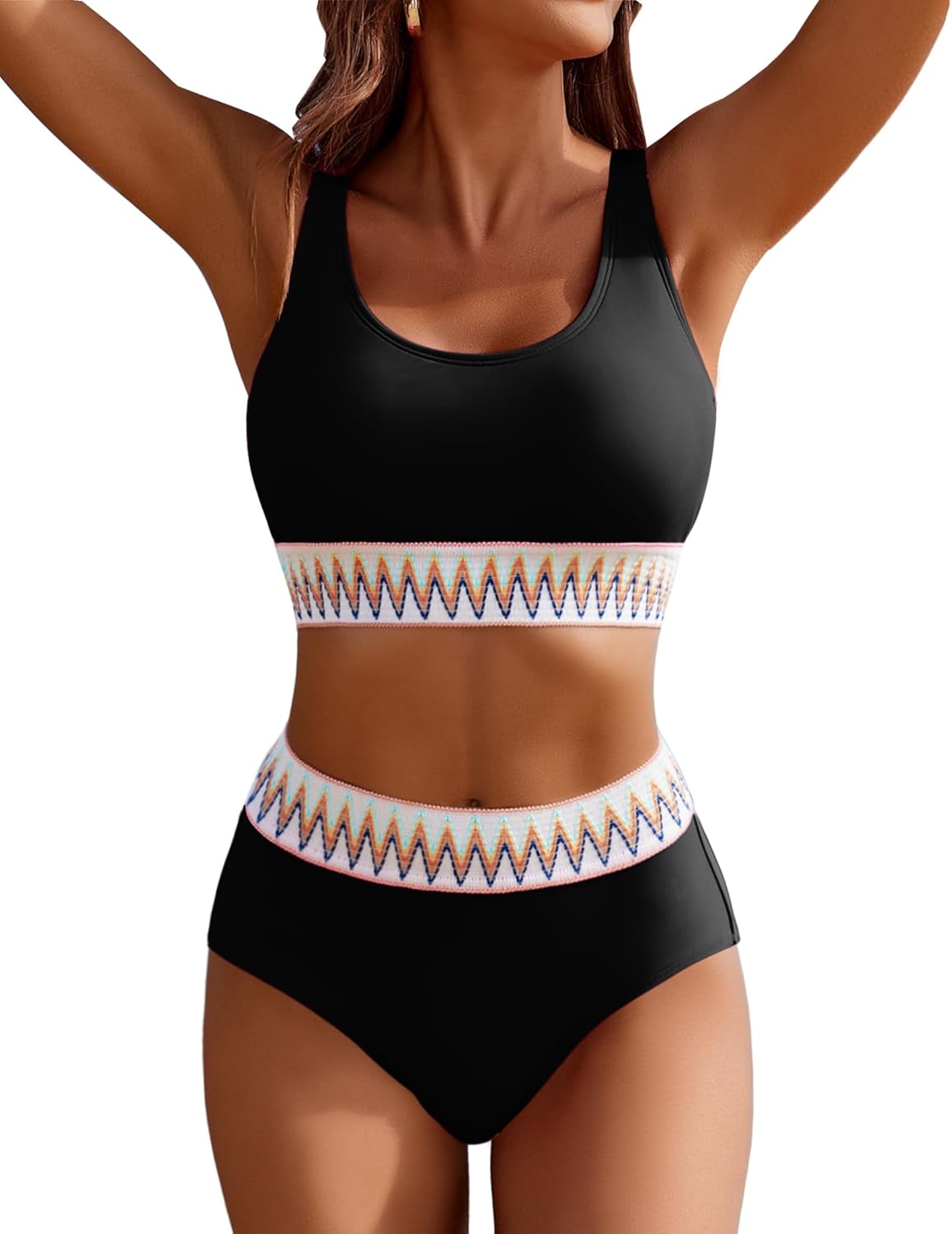 AI'MAGE Women's High Waisted Bikini Sets for Sporty Swimsuits