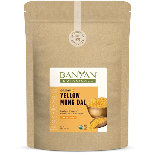 Organic Yellow Mung Dal for Kitchari and Ayurvedic Recipes