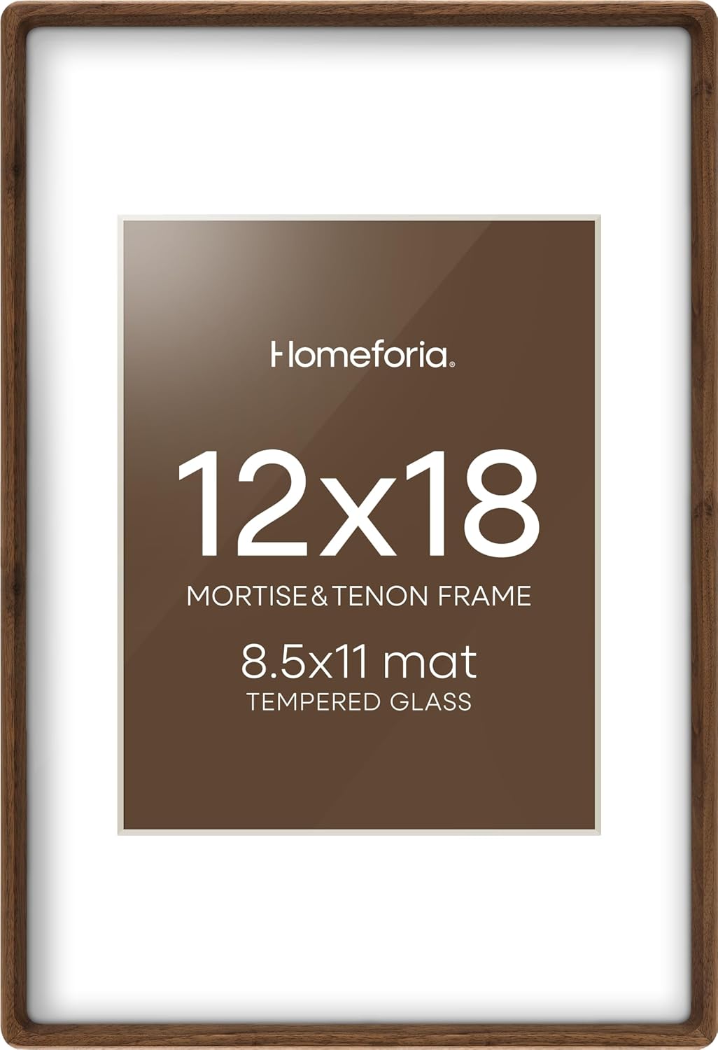 12 x 18 Picture Frames in Brown Wood for Stunning Displays