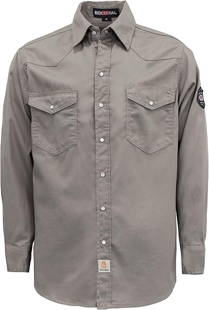 BOCOMAL FR Shirts Light Weight Summer Welding Flame Resistant Shirt