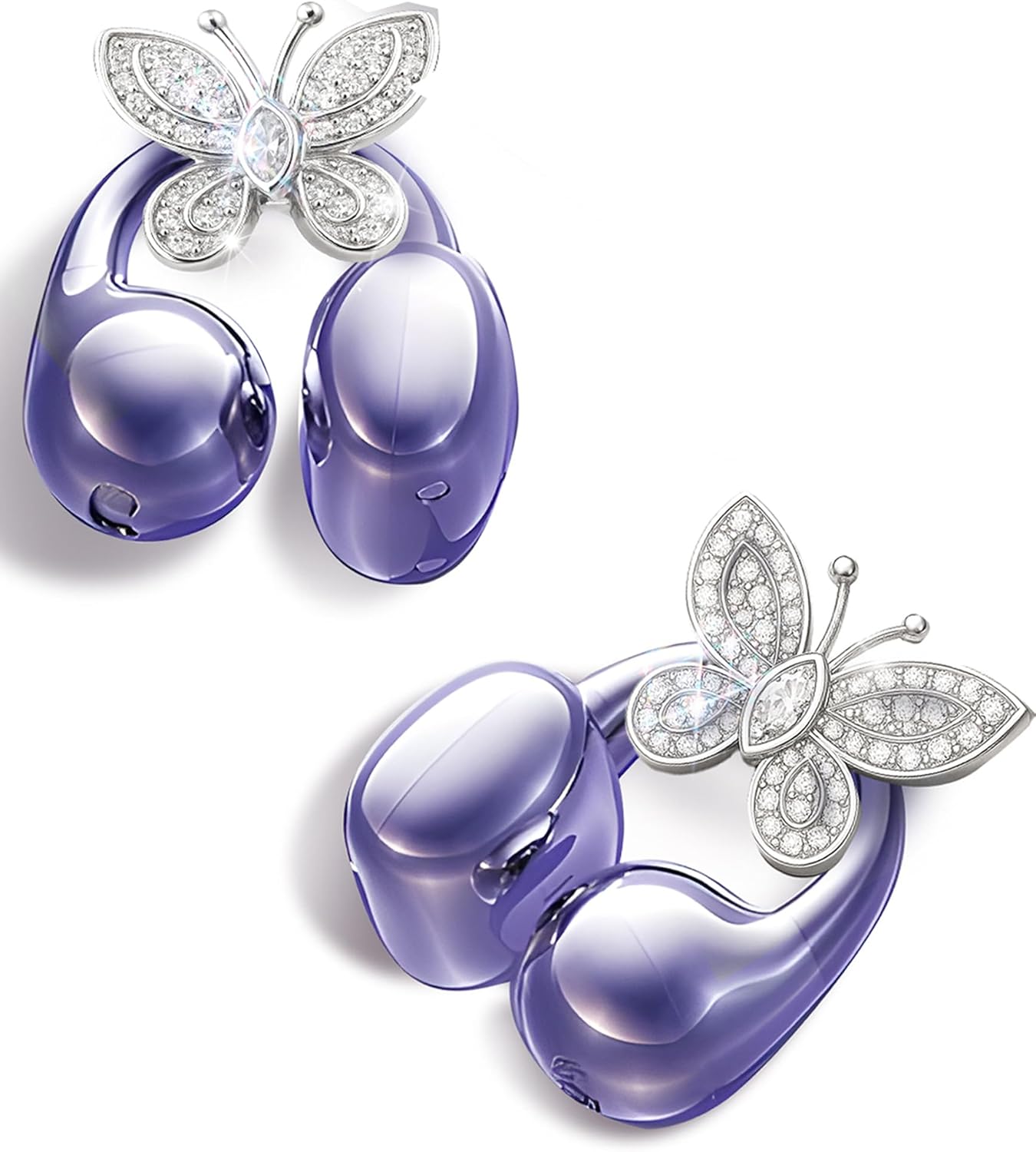 King Lucky Clip-on Earbuds Wireless Bluetooth 5.4 for Women