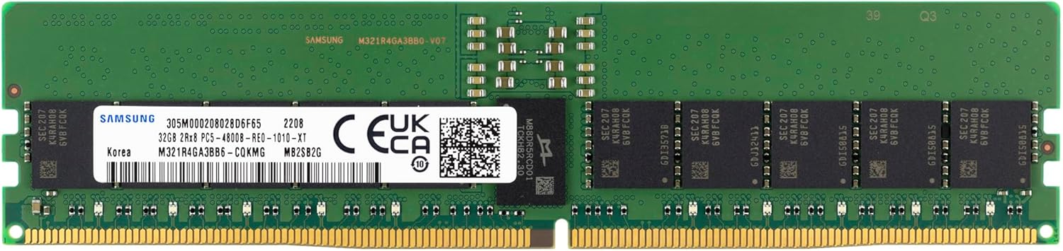 Samsung 32GB DDR5 4800MHz ECC RDIMM Memory for Servers