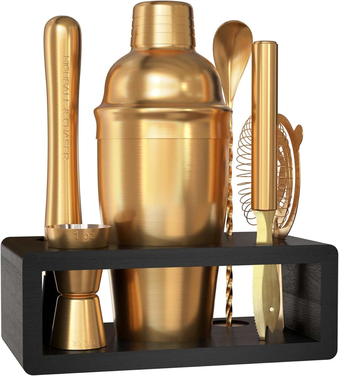 Highball & Chaser Cocktail Shaker Set for Home Bar Mixology