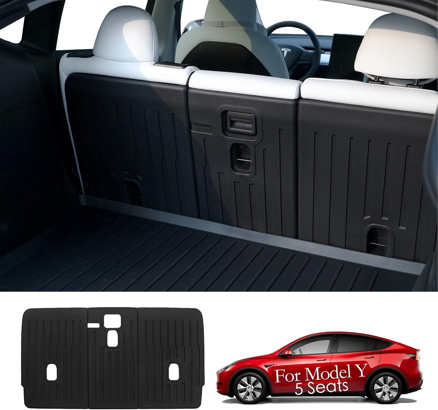Tesla Model Y Rear Seat Back Cover Protector for 5-Seater